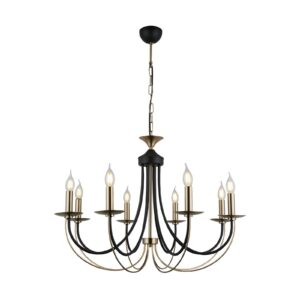 Svítidlo Lucea antická mosaz/černá kov