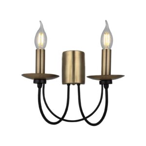 Svítidlo Lucea antická mosaz/černá kov