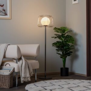 Svítidlo Lucea černá-chrom/bílá kov/sklo