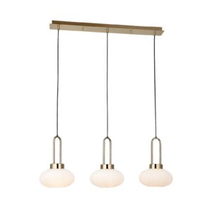 Svítidlo Lucea zlatá/bílá kov/sklo