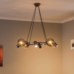 Svítidlo Lucea černý-chrom kov