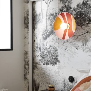 Svítidlo MARKET SET růžová textil/kov