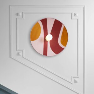 Svítidlo MARKET SET růžová textil/kov