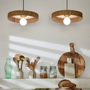 Svítidlo MARKET SET bílá/přírodní hnědá/mosazná/černá bast/keramika/kov/textil