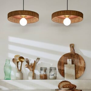 Svítidlo MARKET SET terakota/přírodní hnědá/mosaz/černá bast/keramika/kov/textil