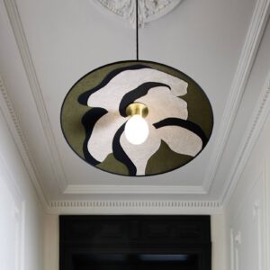 Svítidlo MARKET SET khaki textil/kov