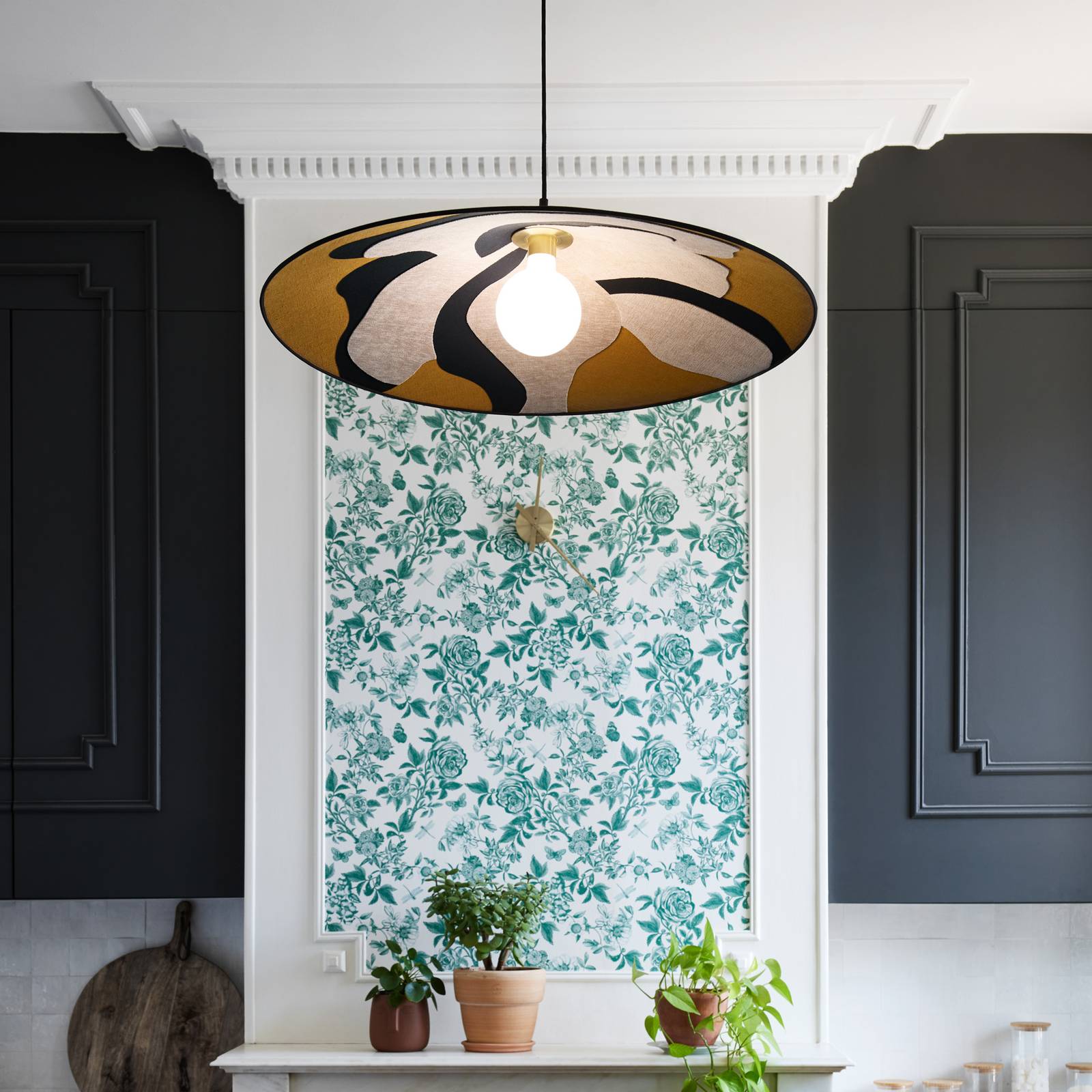 Svítidlo MARKET SET kari textil/kov