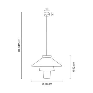 Svítidlo MARKET SET světle hnědá papír/kov/textil