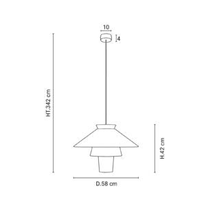 Svítidlo MARKET SET okrová papír/kov/textil