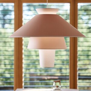 Svítidlo MARKET SET světle hnědá papír/kov/textil