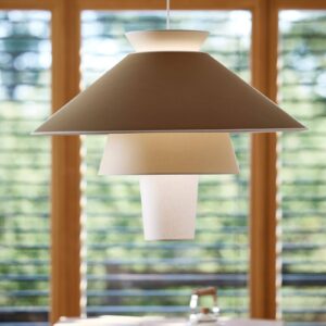 Svítidlo MARKET SET okrová papír/kov/textil