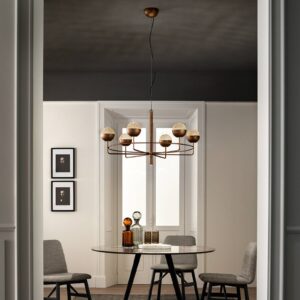 Svítidlo Masiero mosaz patinovaná/zlato Kov