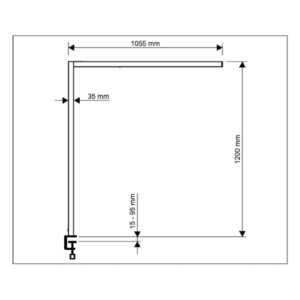 Svítidlo Maul černá Hliník