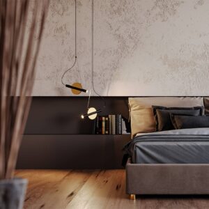 Svítidlo Maytoni mosaz/černá Kov