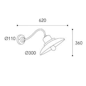 Svítidlo Moretti Luce antická mosaz mosaz