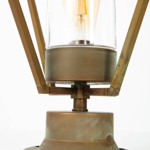 Svítidlo Moretti Luce antická mosaz/transparentní mosaz/sklo