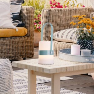 Svítidlo Näve mátově zelená/bílá plast/kov