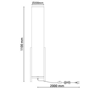 Svítidlo Näve přírodní/len - béžová dřevo/textil