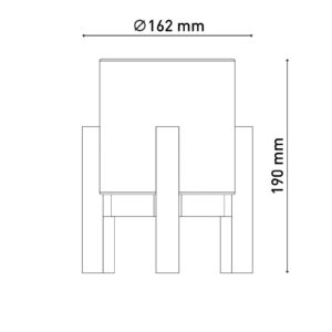 Svítidlo Näve přírodní/lněno-béžová dřevo/textil