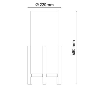 Svítidlo Näve přírodní/lněno-béžová dřevo/textil
