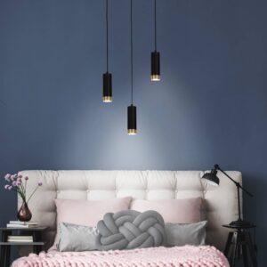 Svítidlo Näve černá/zlatá železo