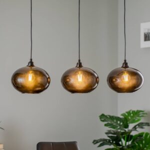 Svítidlo Opviq kouřově šedá sklo/kov