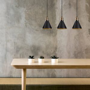 Svítidlo Opviq černá/zlatá kov