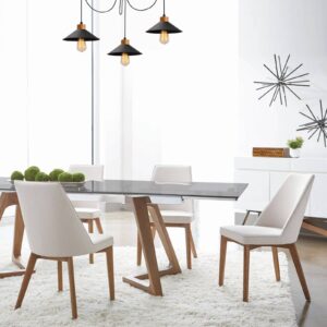 Svítidlo Opviq černá/světlé dřevo kov/dřevo