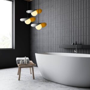 Svítidlo Opviq černá/opálová bílá kov/sklo