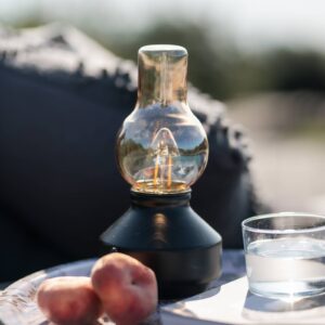 Svítidlo PR Home černá/jantar-transparentní kov/sklo