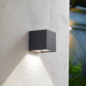 Svítidlo PRIOS tmavě šedá hliníkový tlakový odlitek/sklo