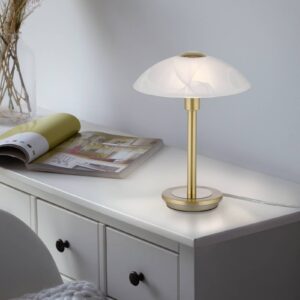 Svítidlo Paul Neuhaus matná mosaz/bílá železo/sklo