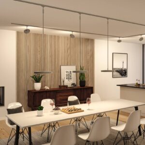 Svítidlo Paulmann matný chrom/satinovaná bílá kov/plast