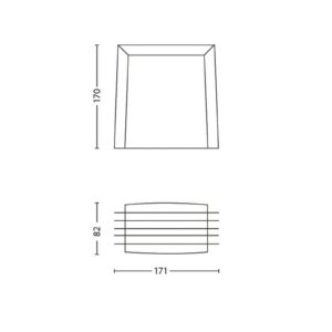 Svítidlo Philips šedá Hliník/plast