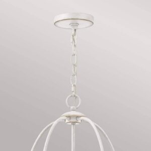 Svítidlo QUOIZEL bílý starožitný Ocel