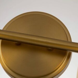 Svítidlo QUOIZEL broušená mosaz/satinovaná Ocel/sklo