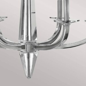 Svítidlo Quintiesse leštěný nikl Ocel/křišťálové sklo