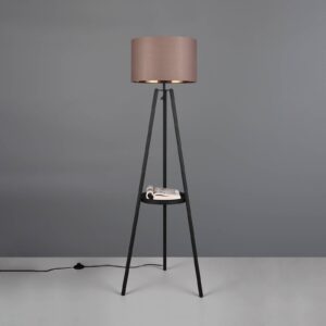 Svítidlo Reality Leuchten černá/taupe kov/textil