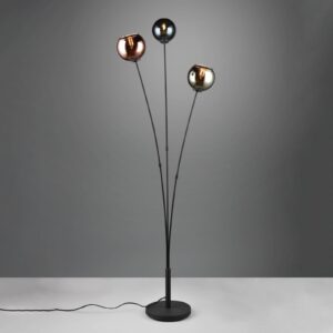 Svítidlo Reality Leuchten černá/modrá/zelená/měď kov/sklo