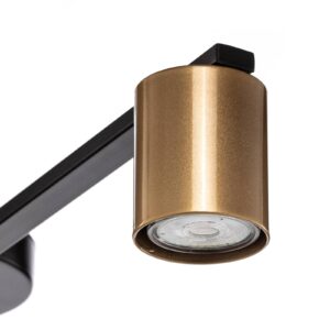 Svítidlo SIGMA černá/zlatá ocel