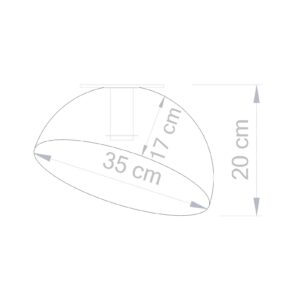 Svítidlo SIGMA bílá/zlatá kov/plast