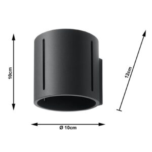 Svítidlo SOLLUX LIGHTING černé hliník