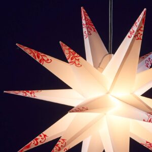 Svítidlo STERNTALER bílá/červená plast