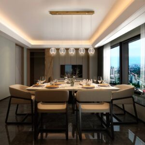 Svítidlo Schuller Valencia zlatá/čirá akryl/kov