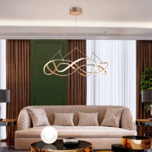 Svítidlo Schuller Valencia růžové zlato/opál hliník/silikon