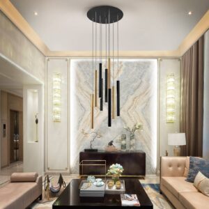 Svítidlo Schuller Valencia zlatá/černá matná/opálová kov/akryl