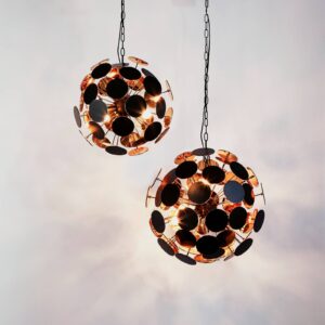 Svítidlo Searchlight černá/zlatá ocel/plast