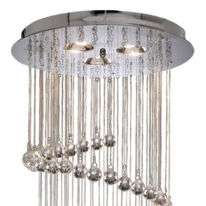 Svítidlo Searchlight chrom/čirá ocel/sklo/akryl