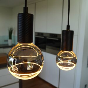 Svítidlo Segula kouřově šedá/čirá sklo