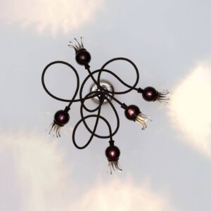 Svítidlo Serien Lighting leštěná nerezová ocel/fialová/černá hliník/kov/nerezová ocel/sklo/textil